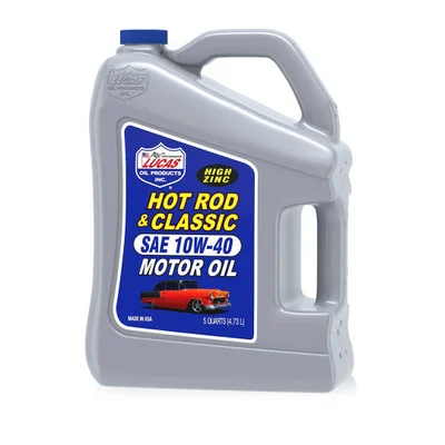 Lucas Oil 10683 Hot Rod & Classic Car HP High-Zinc Motor Oil SAE 10W-40