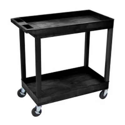 Luxor EC11-B Two Shelf Utility Cart
