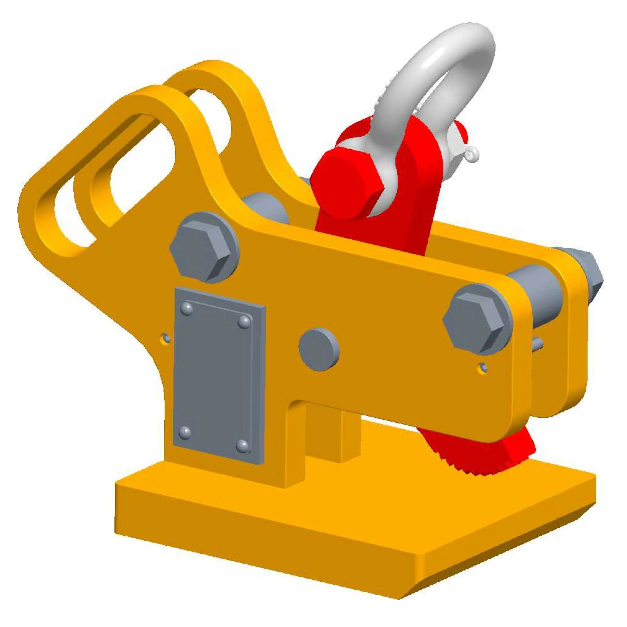 M&W 0.55 Ton Horizontal Plate Clamp | Non-Marring Grip - 24774