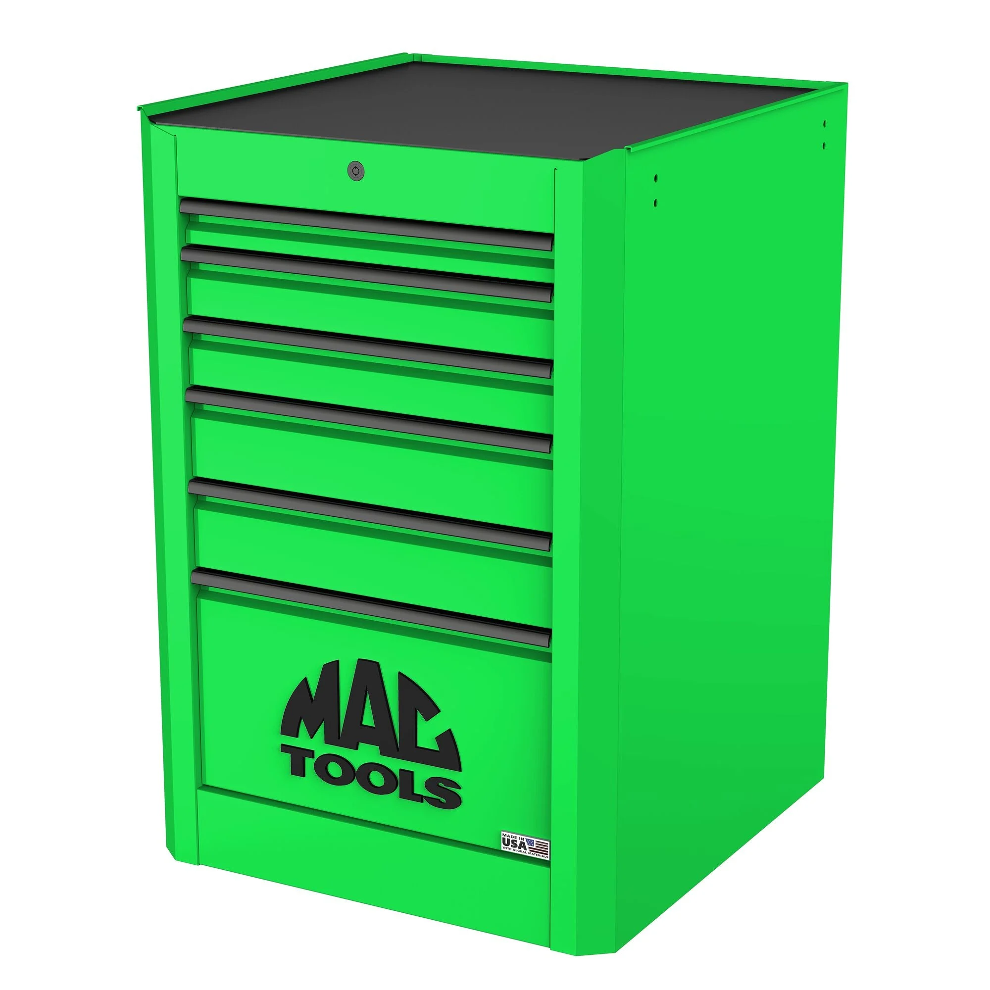 Macsimizer 6-Drawer Side Box with PowerTech™ Drawer - Lime Green