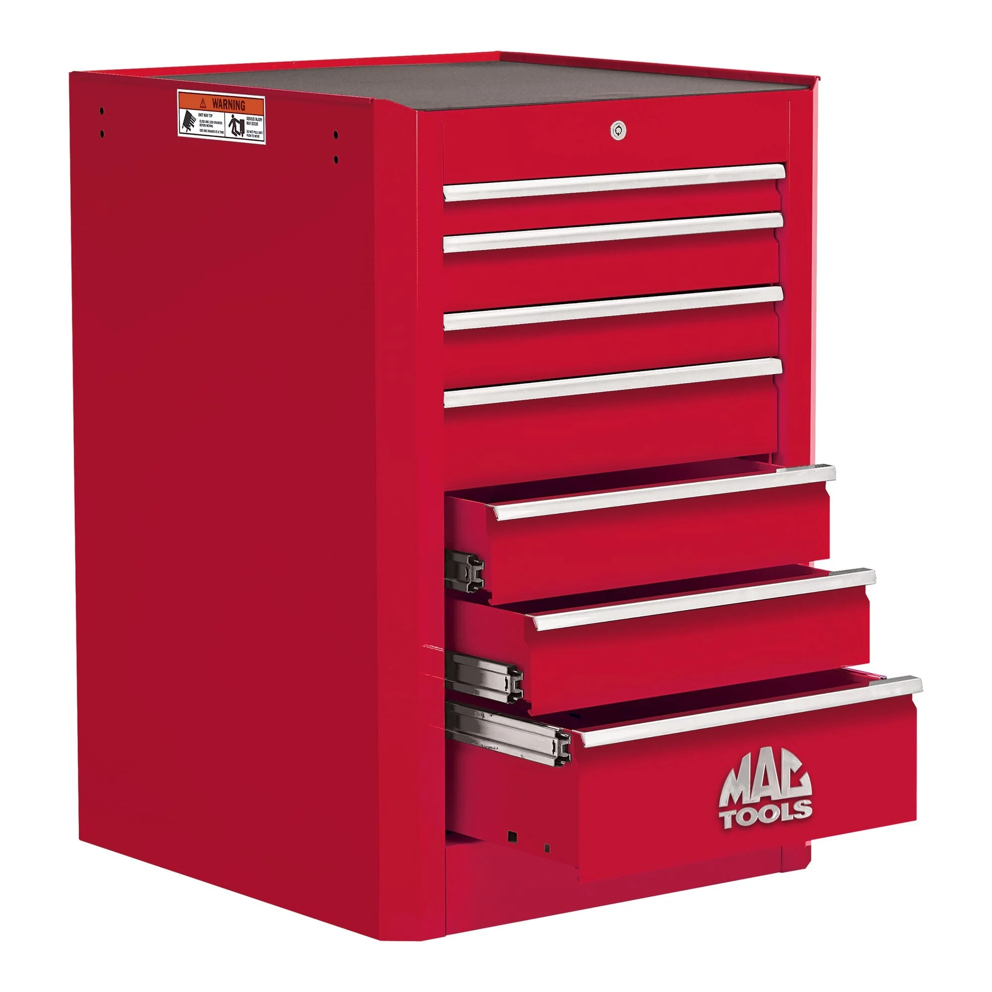 Macsimizer 7-Drawer Side Box - Firebrick Red