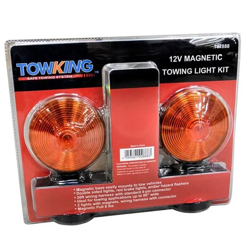 Magnetic Red/Amber Tow Light Kit