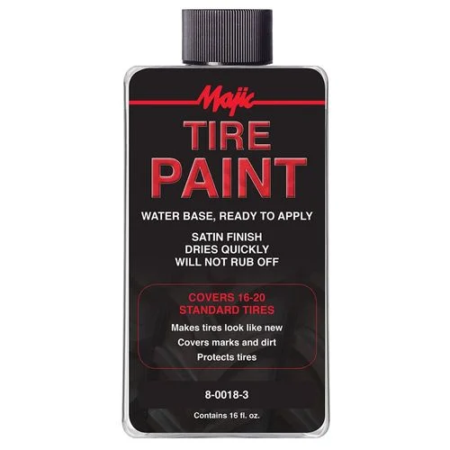 Majic Black Tire Paint, 16 Oz.