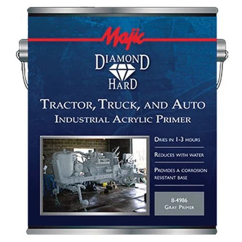 Majic Diamond Hard Tractor, Truck & Auto Primer. Gray, 1 Qt.