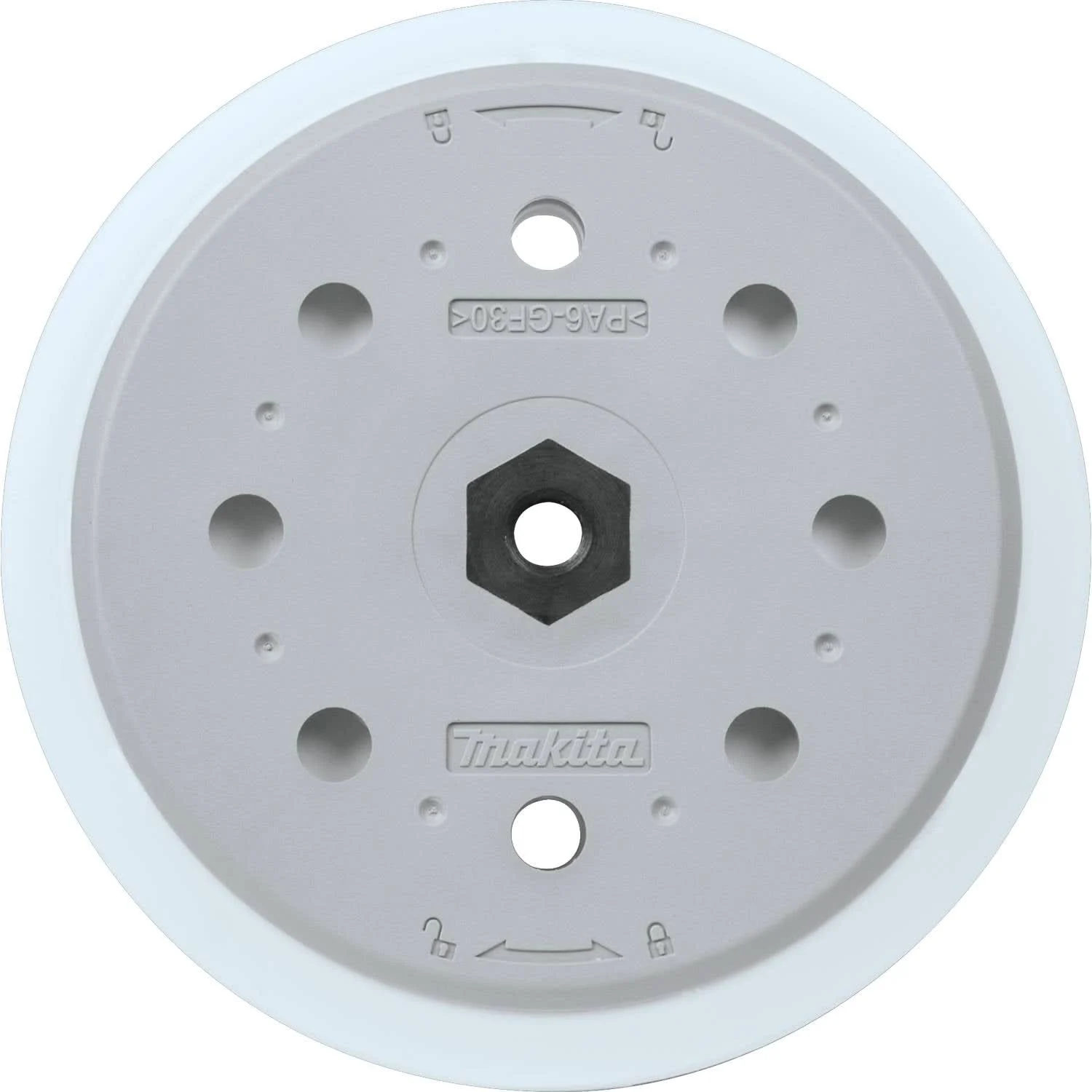 Makita 197316-3 6" Round Sanding Backing Pad, Hook & Loop, Super Soft