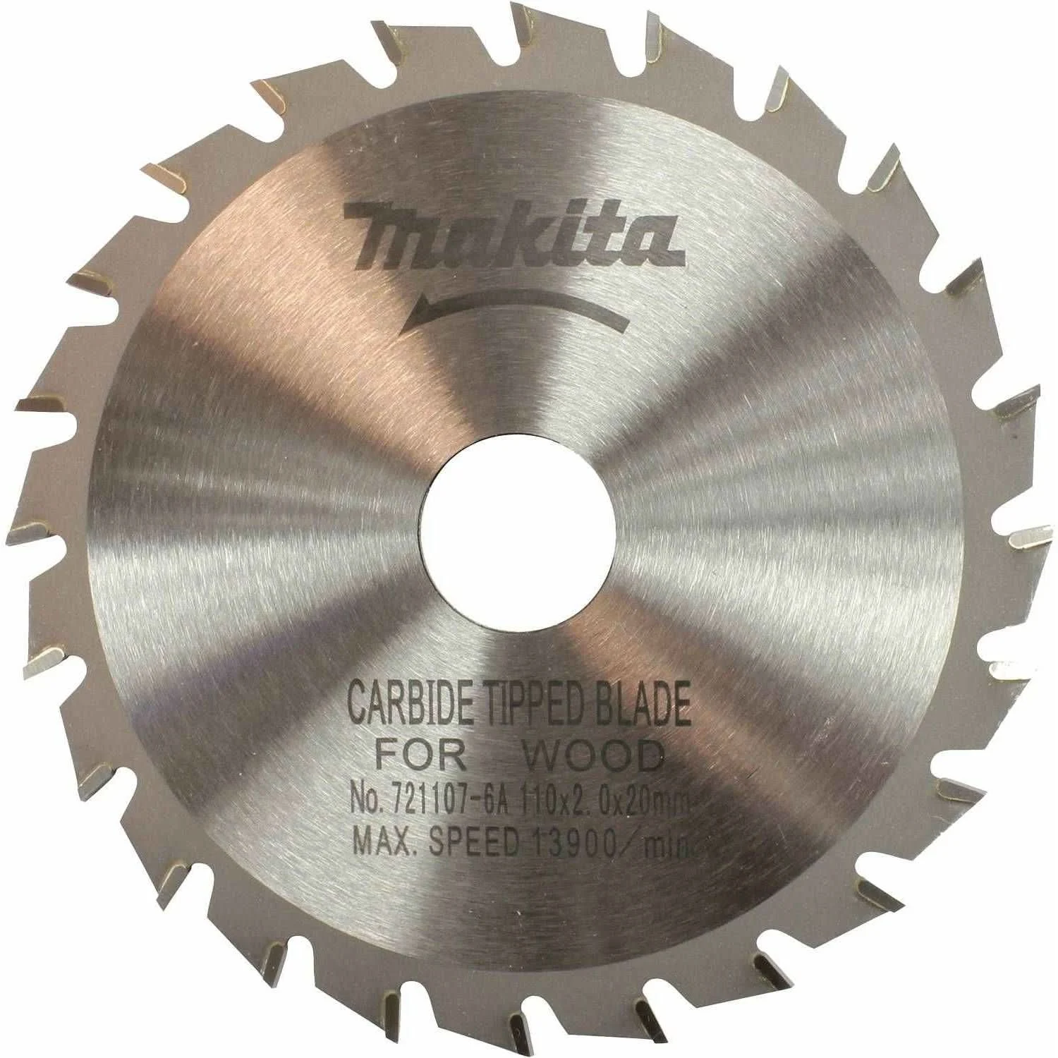 Makita 721107-6A 4-3/8" 24T Carbide-Tipped Circular Saw Blade, General Purpose