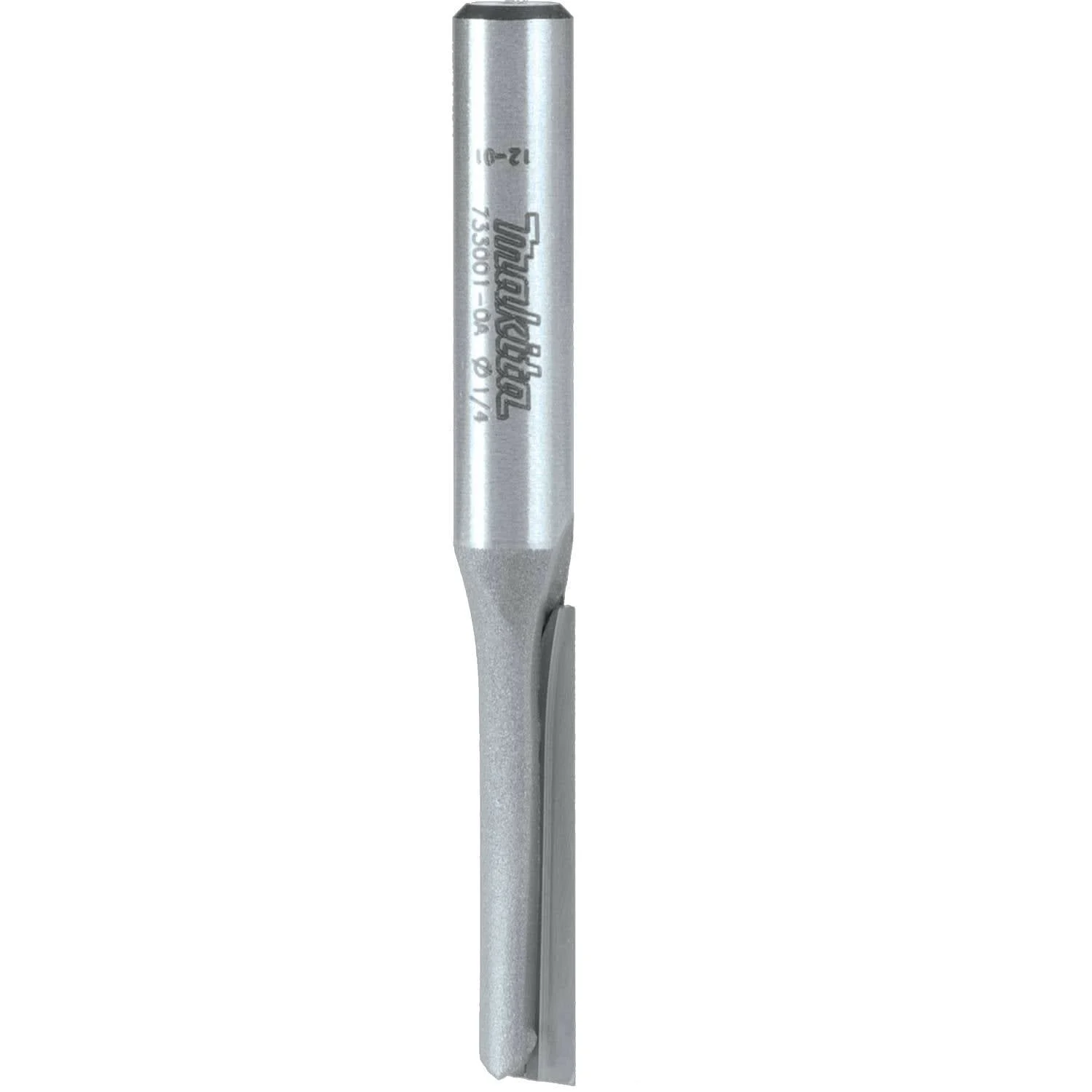 Makita 733001-0A Router Bit 1/4" Straight-Single Flute, 1/4" SH, C.T