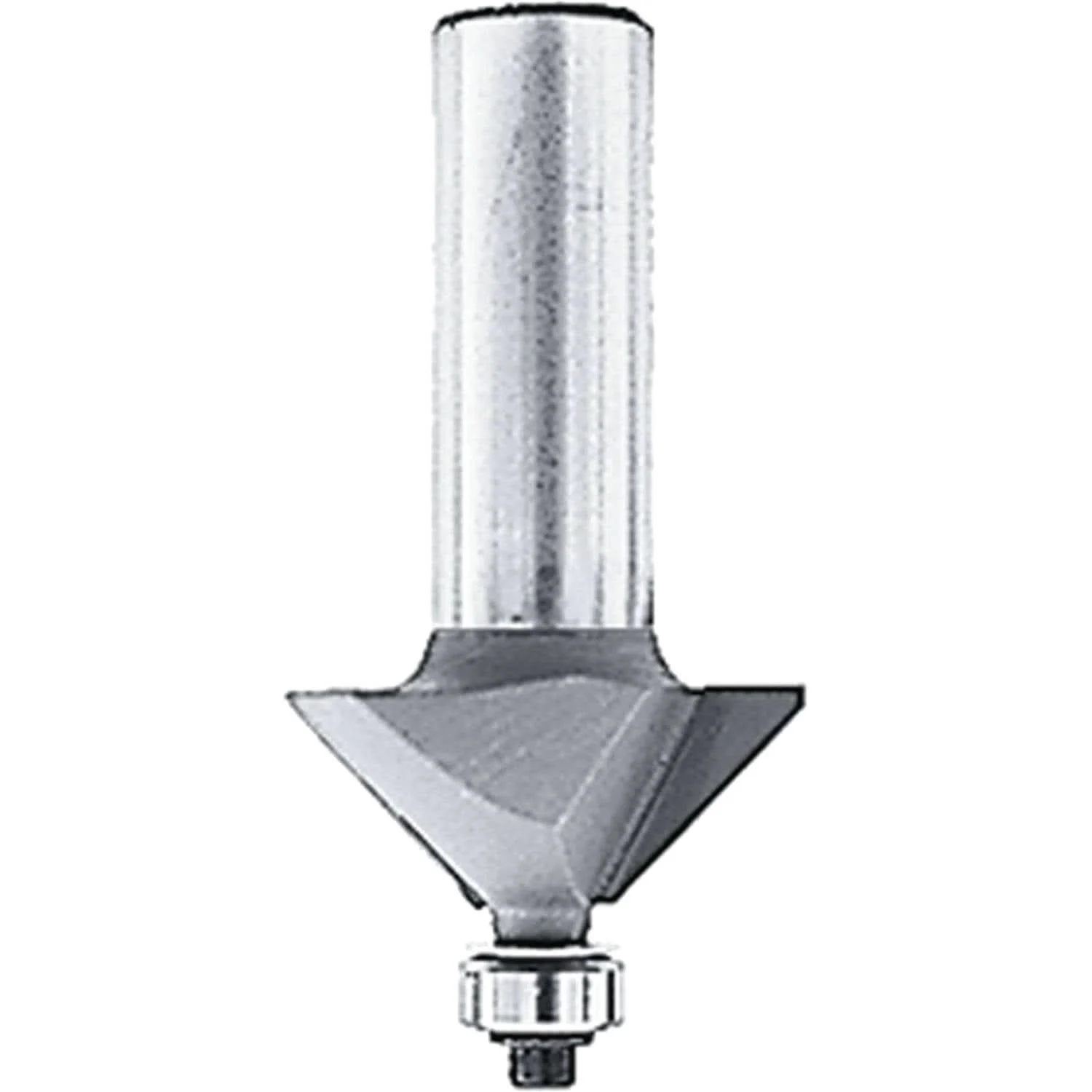Makita 733124-4A Router Bit 45-Degree Chamfer, 5/8" Length, 2 Flute, 1/4" SH, C.T.