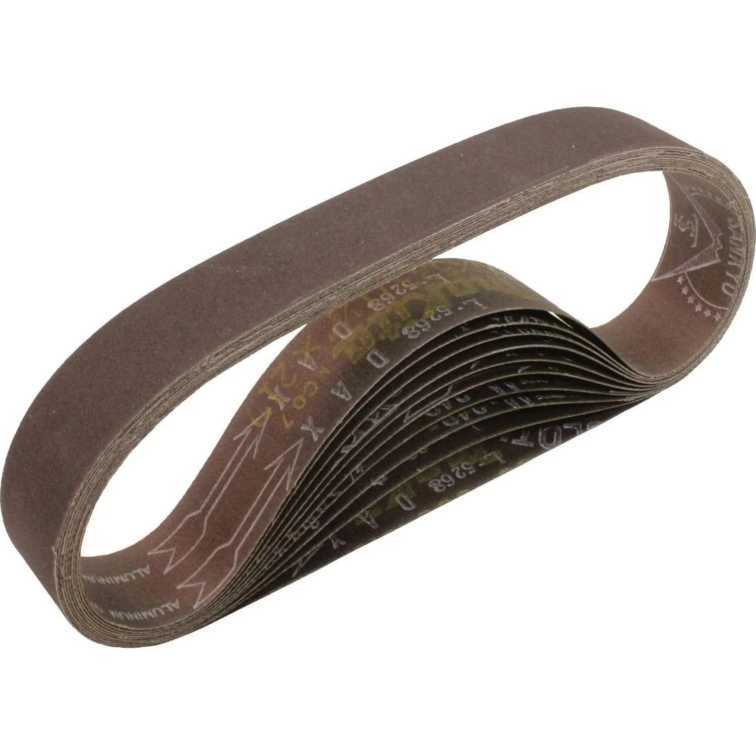 Makita 742303-3 1-1/8" x 21" Abrasive Belt, 80 Grit, 10/pk