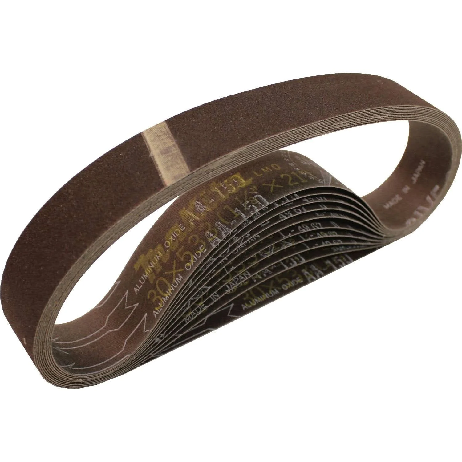 Makita 742334-2 1-1/8" x 21" Abrasive Belt, 150 Grit, 10/pk