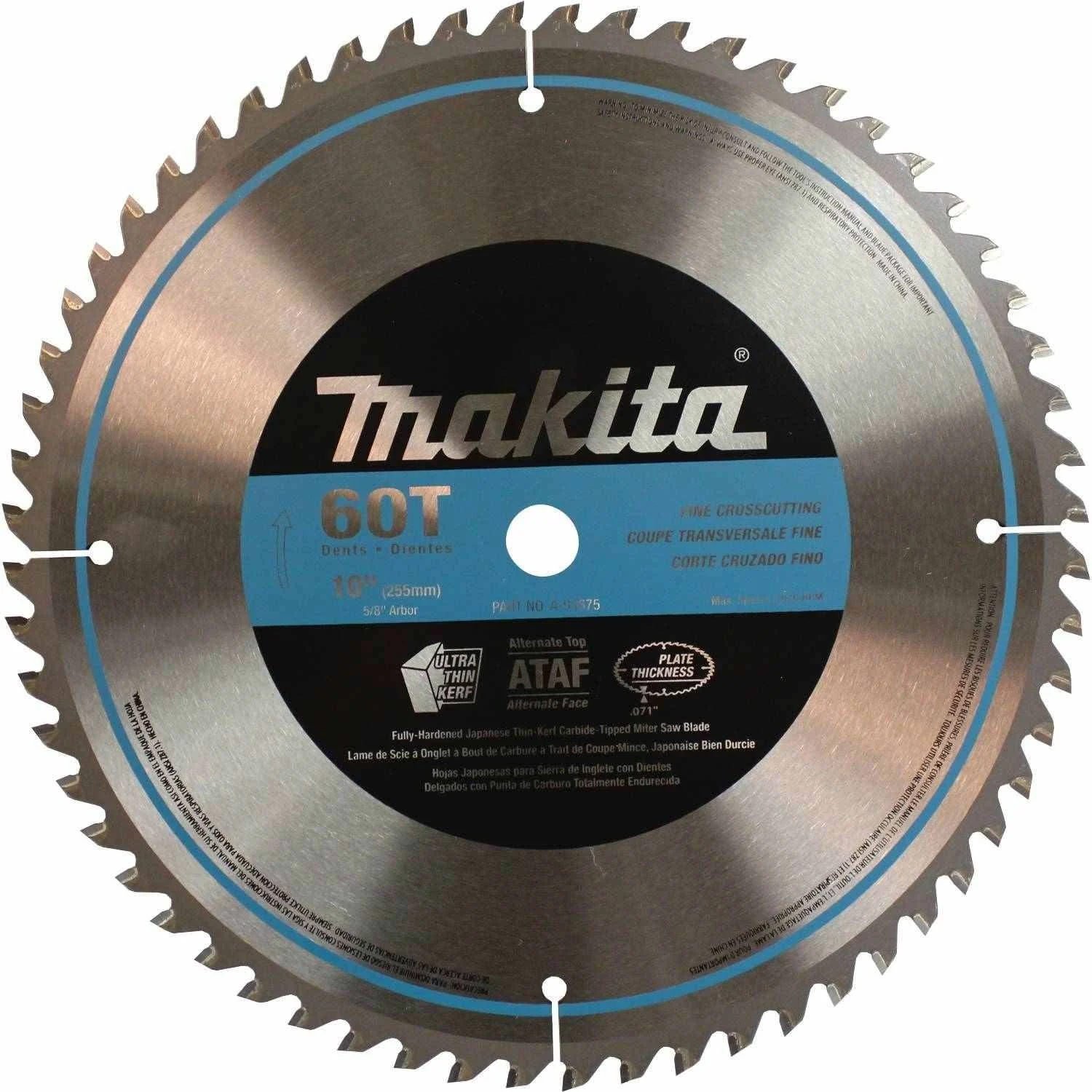 Makita A-93675 10" 60T Micro-Polished Miter Saw Blade