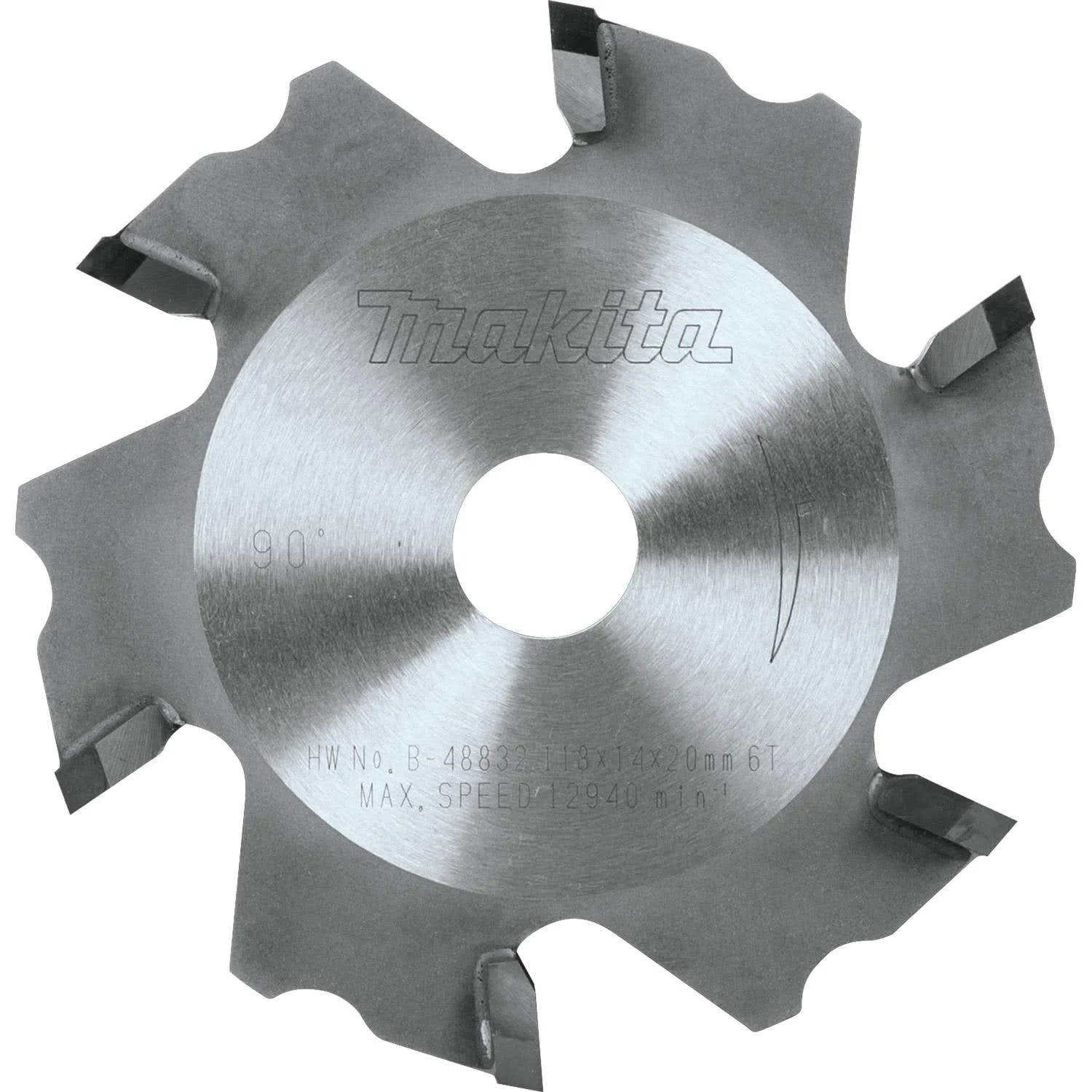 Makita A-96132 4-5/8" (3 mm) Aluminum Grooving Carbide-Tipped Saw Blade, 90-Degree