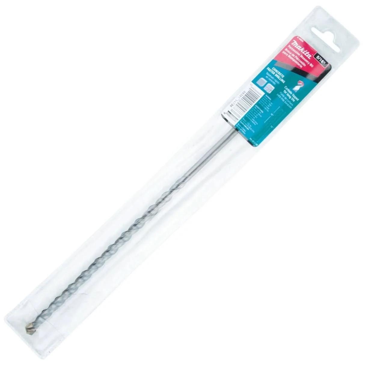 Makita B-68806 5/16" x 12" Carbide Tipped Percussion Masonry Hammer Drill Bit