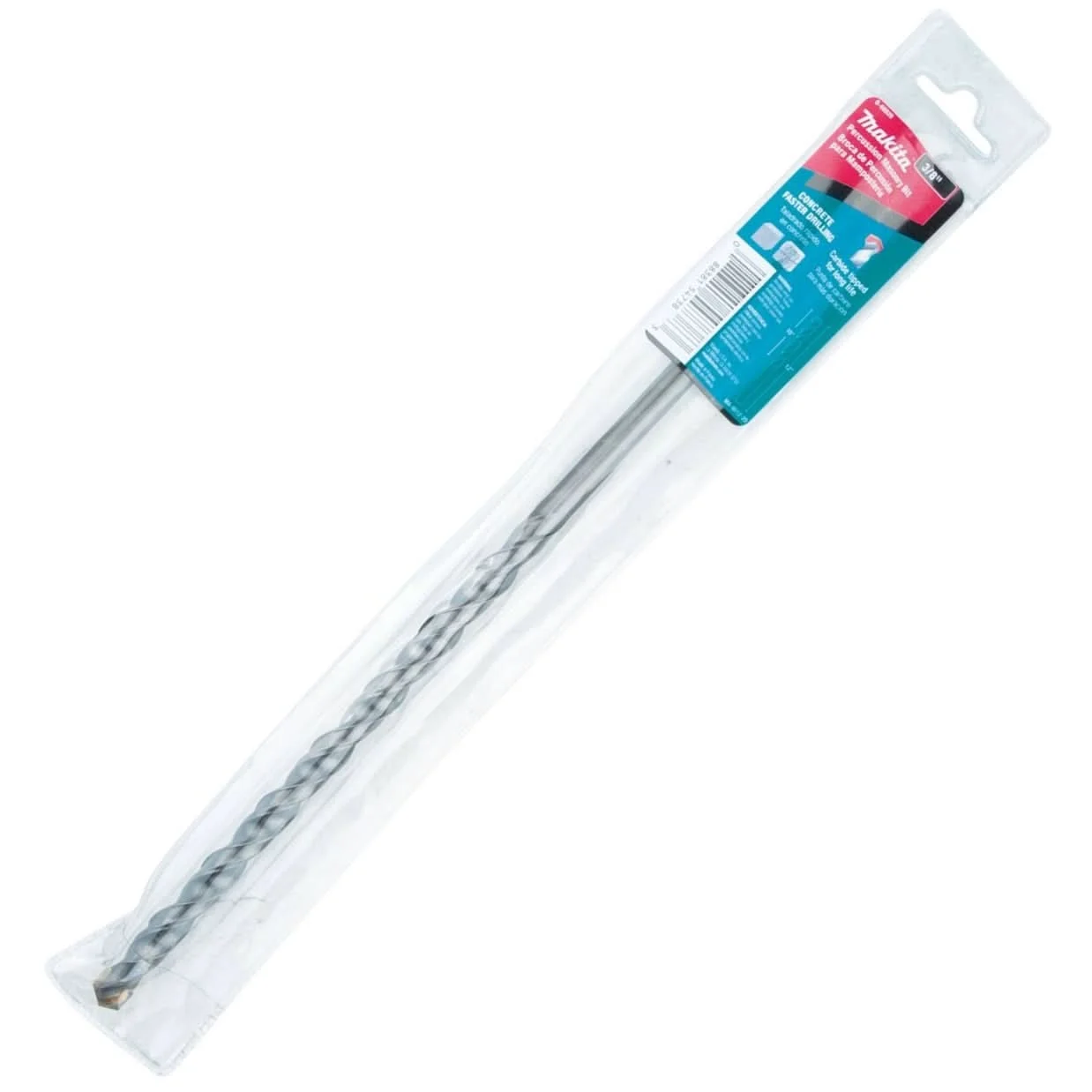 Makita B-68828 3/8" x 12" Carbide Tipped Percussion Masonry Hammer Drill Bit