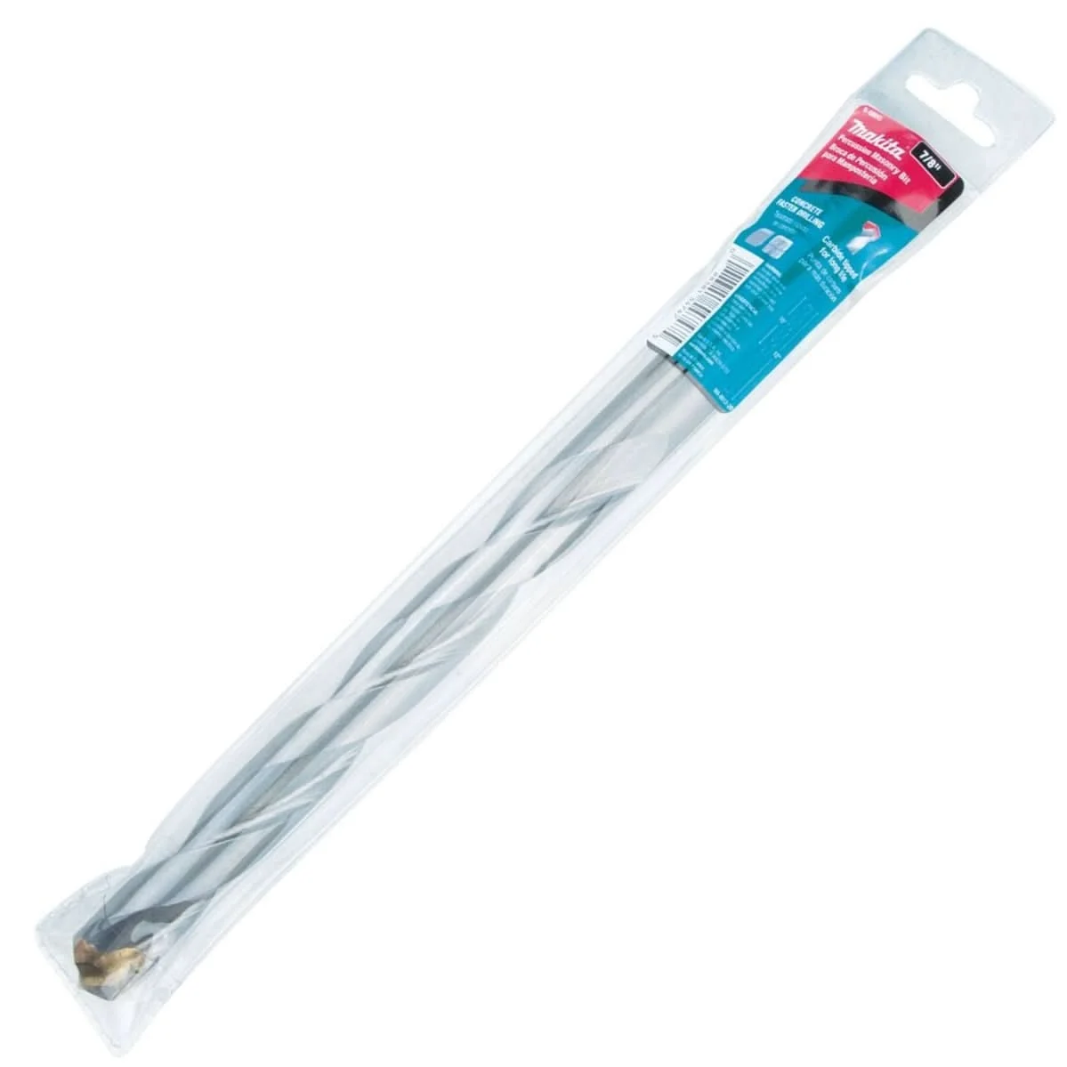 Makita B-68915 7/8" x 12" Carbide Tipped Percussion Masonry Hammer Drill Bit