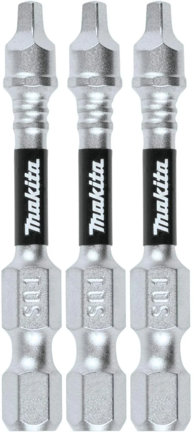 Makita E-00795 Impact XPS #1 Square 2" Power Bit, 3/pk