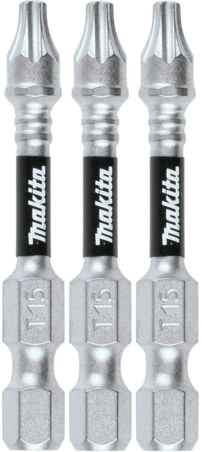 Makita E-00832 Impact XPS T15 Torx 2" Power Bit, 3/pk
