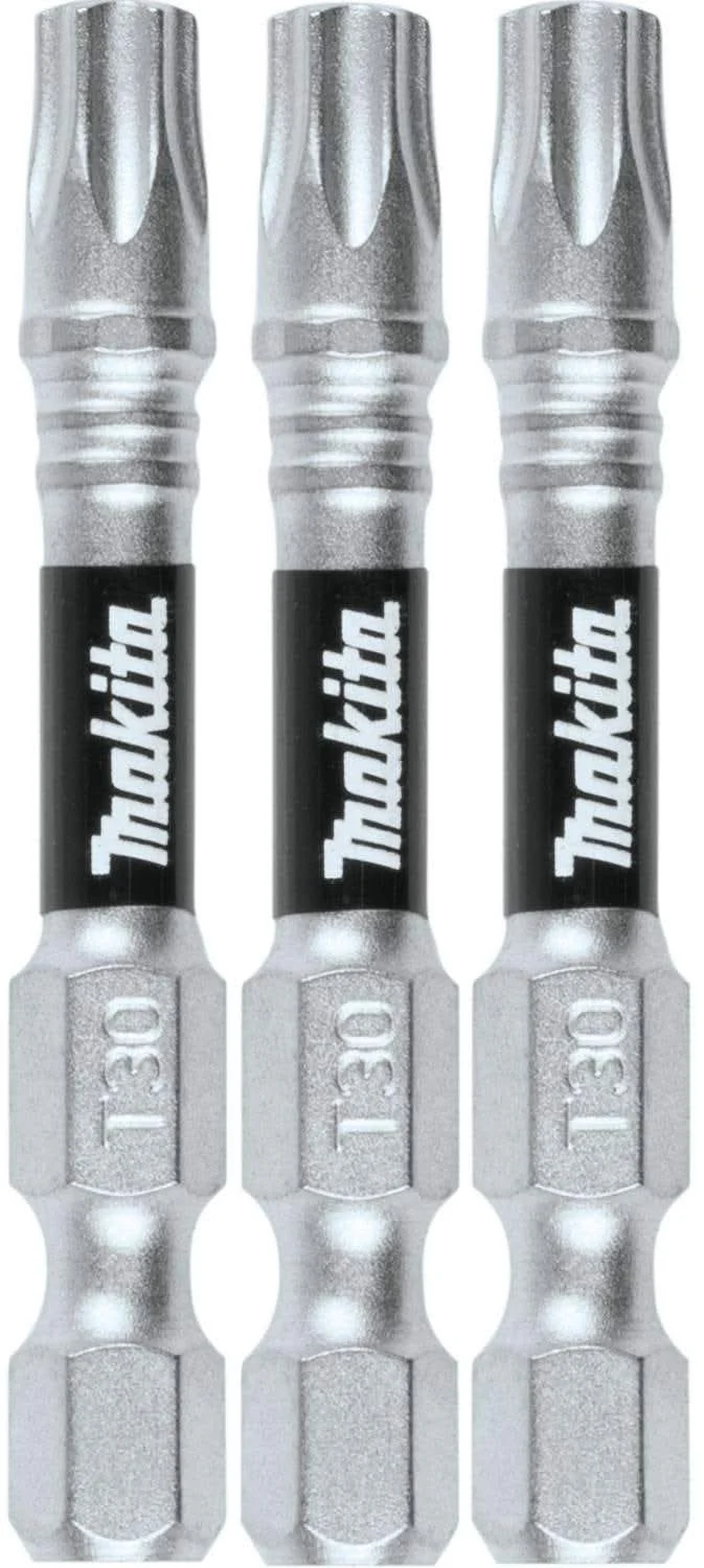 Makita E-00876 Impact XPS T30 Torx 2" Power Bit, 3/pk