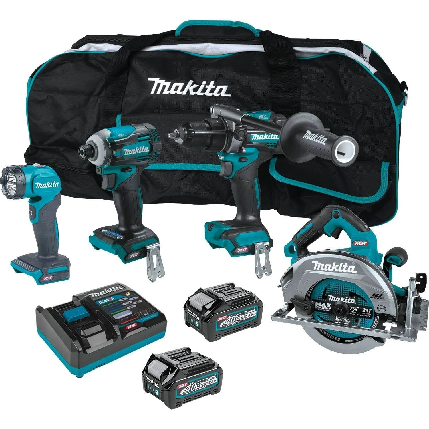 Makita GT400M1D1 40V max XGT Brushless Cordless 4-Pc. Combo Kit (2.5Ah/4.0Ah)