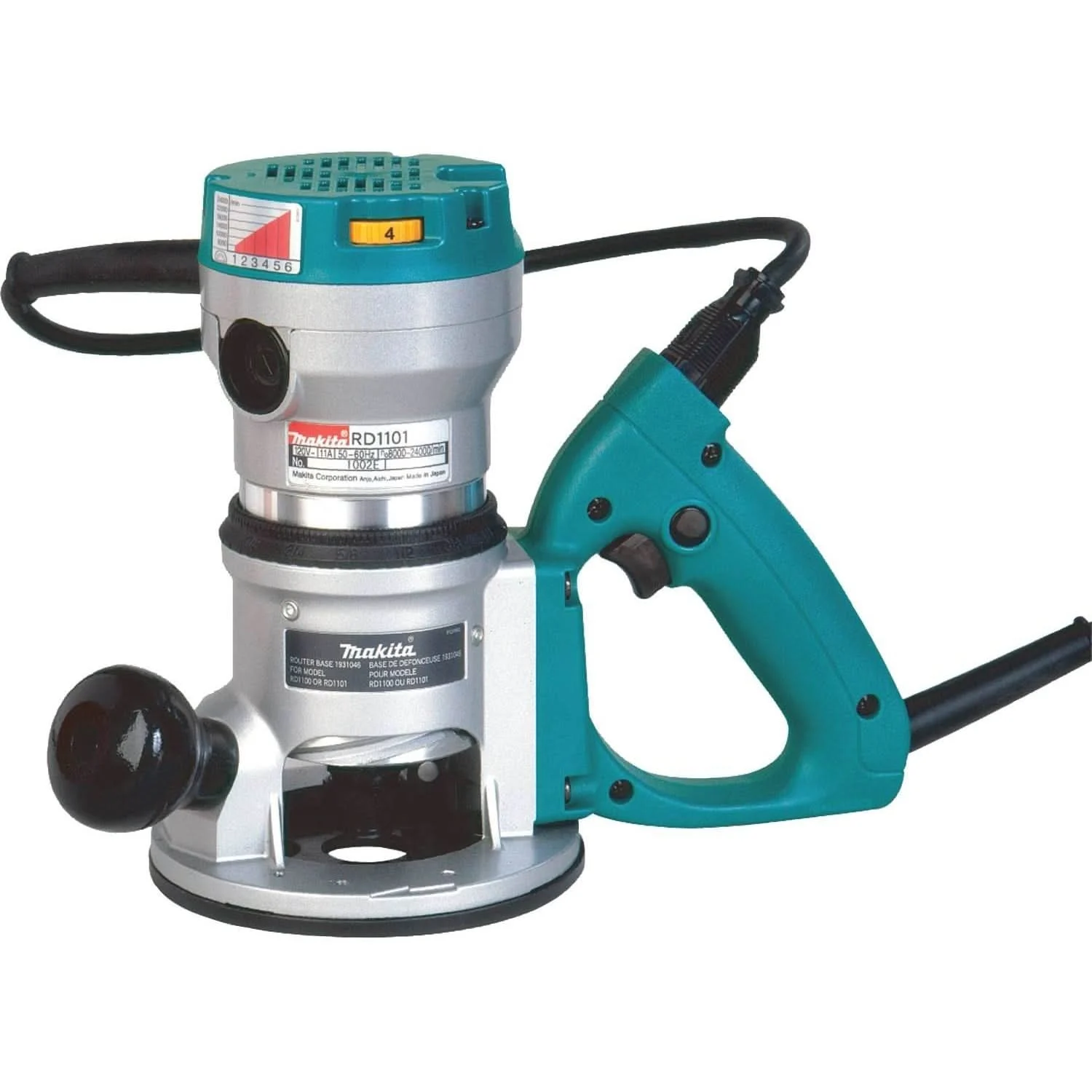 Makita RD1101 Corded 2-1/4 HP* D-Handle Router