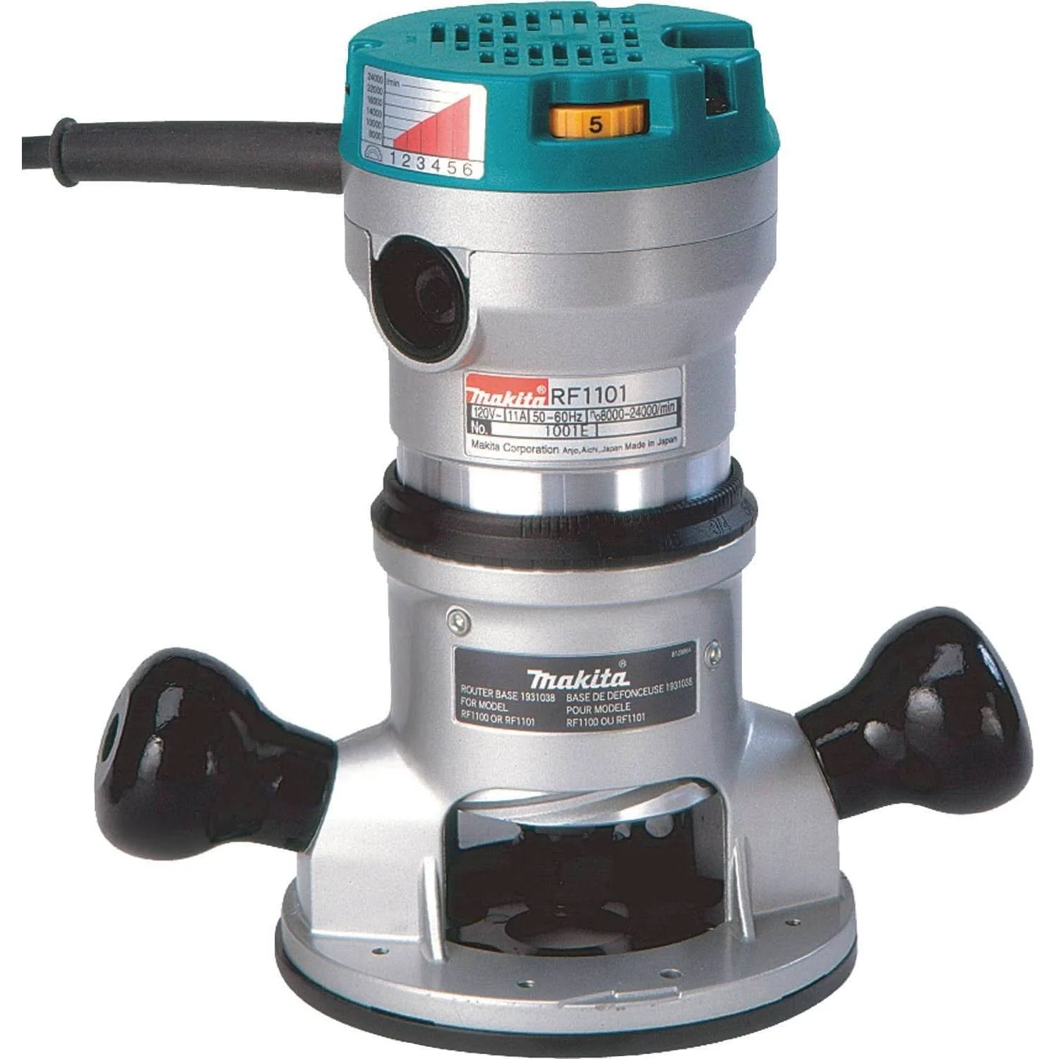 Makita RF1101 Corded 2-1/4 HP* Router