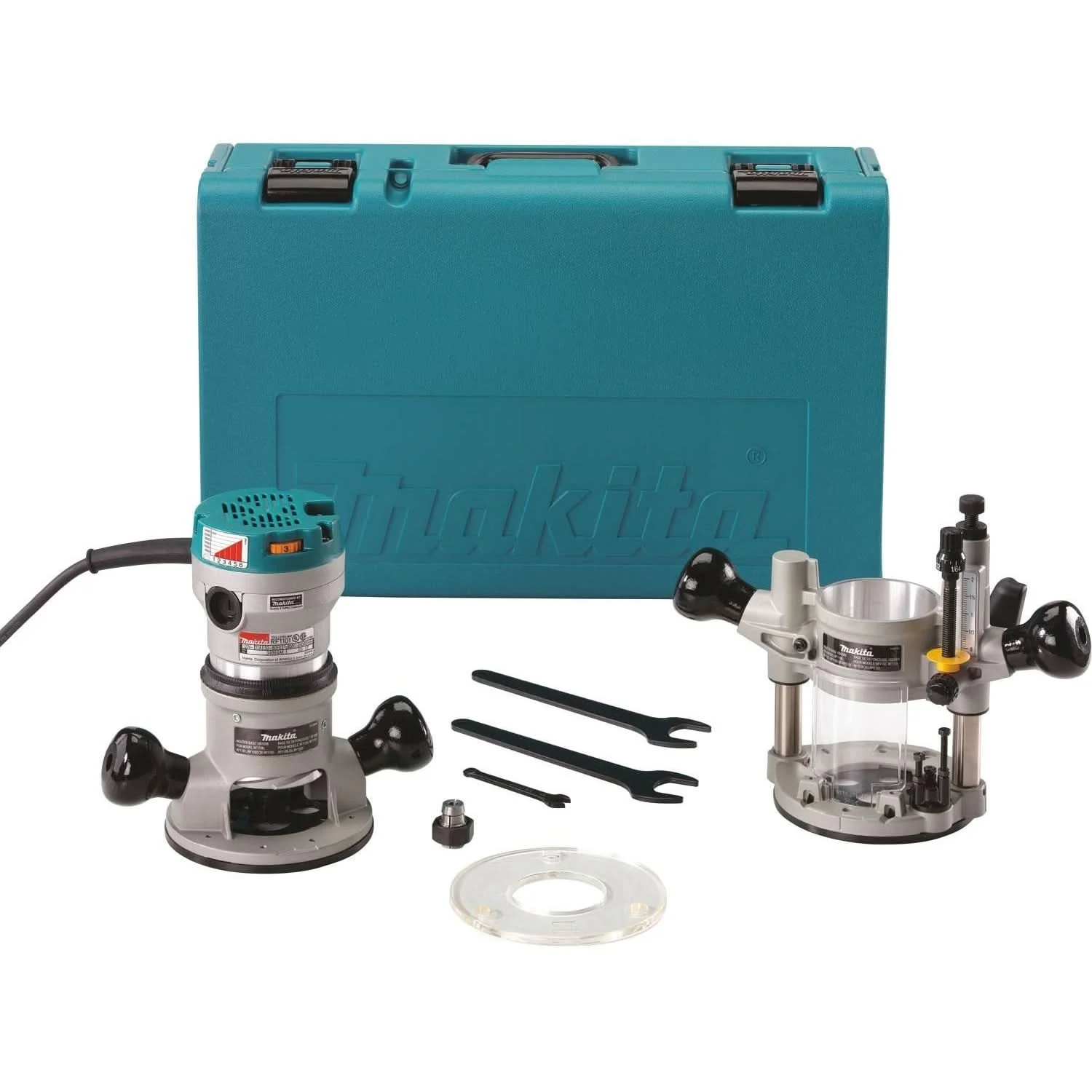 Makita RF1101KIT2 Corded 2-1/4 HP* Router Kit, with Plunge Base