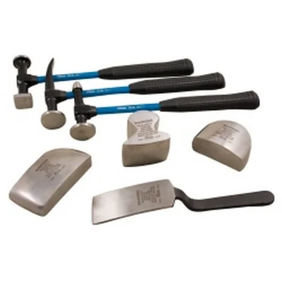 Martin Tools 647KFG 7 Piece Body and Fender Repair Set with Fiberglass Handles