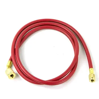 Mastercool 45723 72" R12 Red Hose With Auto Shut -Off Valves