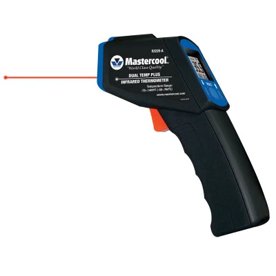 Mastercool 52225-A-SP Dual Temp Infrared Thermometer / Immersion Probe / 1" Thermometer
