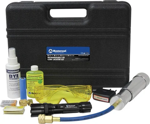 Mastercool 53451-110 Rechargeable True UV Light with 25 Application Dye Kit