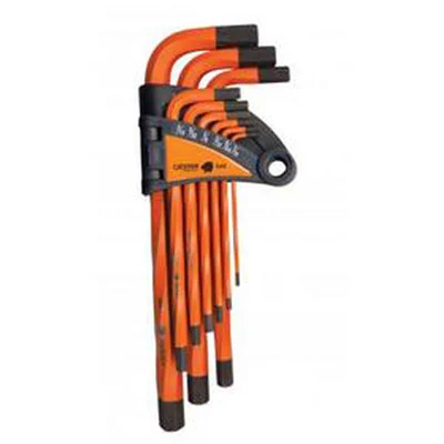 Mayhew Tools 45052 Twisted Hex Key Wrench Set, 9 Piece, 1/16" to 3/8"