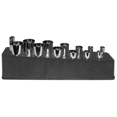 Mechanics Time Saver Black 13-Hole Deep Socket Organizer (783)