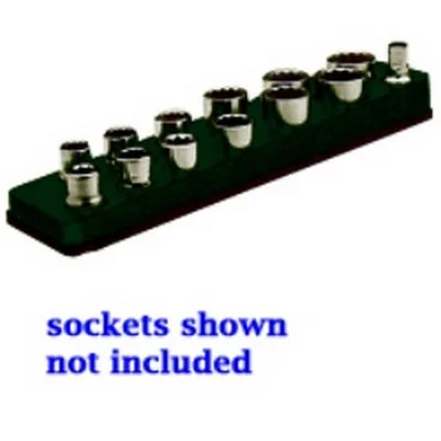Mechanics Time Saver Black 13-Hole Shallow Socket Organizer (712)