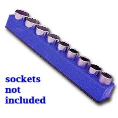 Mechanics Time Saver Blue 9-Hole Shallow/Deep Socket Organizer (1280)