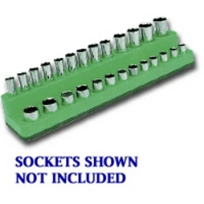 Mechanics Time Saver Dark Green 26-Hole Socket Organizer (726)