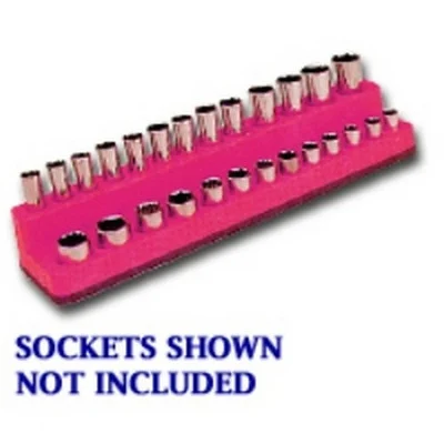 Mechanics Time Saver Hot Pink 26-Hole Socket Organizer (722)
