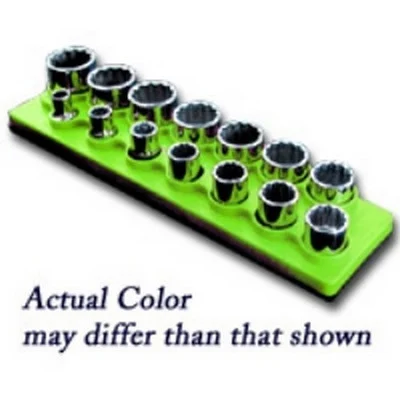 Mechanics Time Saver Neon Green 14-Hole Socket Organizer (5015)