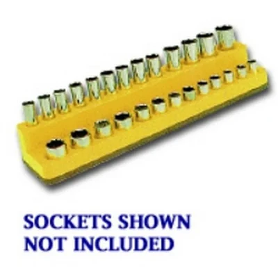 Mechanics Time Saver Neon Yellow 26-Hole Socket Organizer (723)