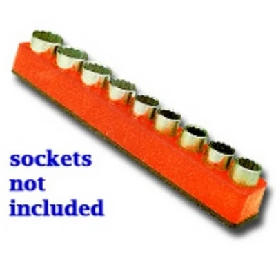 Mechanics Time Saver Orange 9-Hole Socket Organizer (1284)