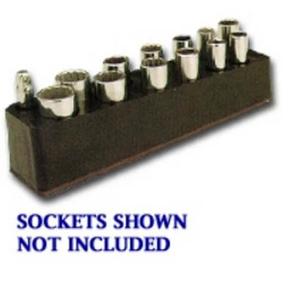 Mechanics Time Saver Red 13-Hole Deep Socket Organizer (777)