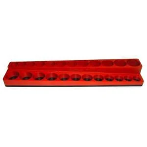 Mechanics Time Saver Red 24-Hole Shal/Deep 3/8" Socket Holder (SD3811)