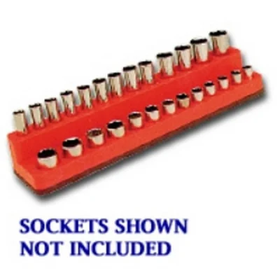 Mechanics Time Saver Red 26-Hole Socket Organizer (721)