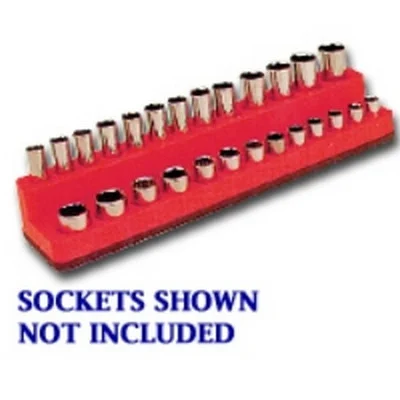 Mechanics Time Saver Rocket Red 26-Hole Socket Organizer (727)