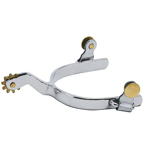 Men's Roping Spurs with Plain 1/2" Band