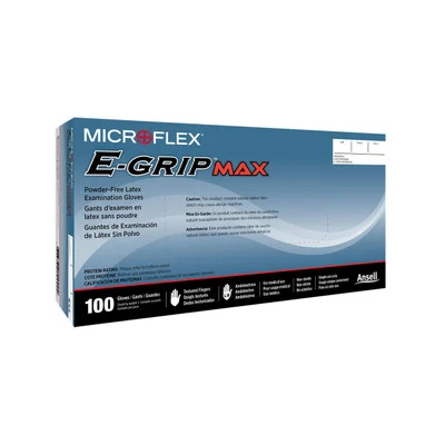 Microflex L920 E-Grip Max L92 Latex Gloves, Natural, X-Small - 1,000/Case