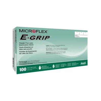 Microflex L970 E-Grip L97 Natural Latex Gloves, X-Small