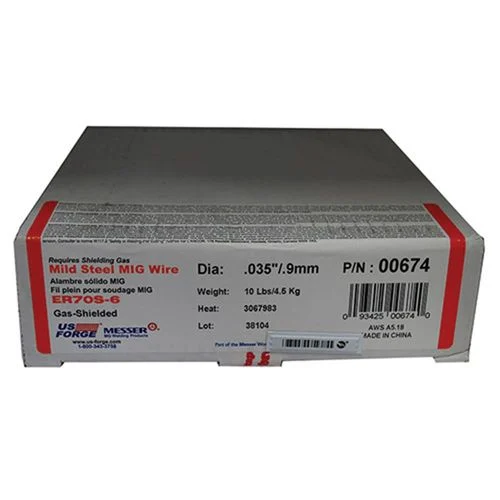 MIG Welding Wire, Solid Mild Steel, 0.035 Diameter