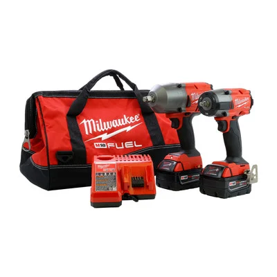 Milwaukee 3010-22 M18 FUEL 1/2 -inch High-Torque Impact Wrench and 3/8 -inch Mid-Torque Impact Wrench Combo Kit