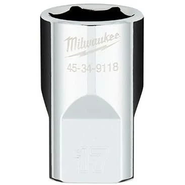 Milwaukee 45-34-9118 1/2" Drive 17mm Metric 6-Point Socket with FOUR FLAT Sides