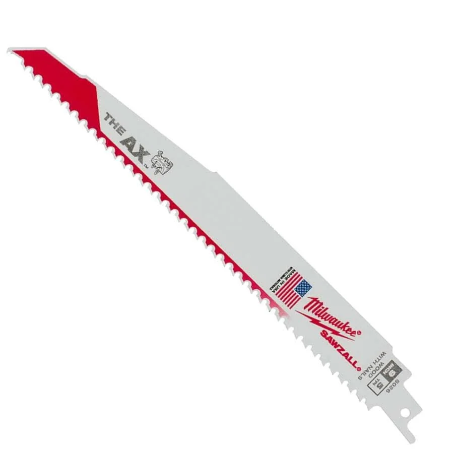 Milwaukee 48-00-5026 9" 5 TPI The Ax SAWZALL Recip Blade (5 Pk)